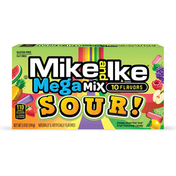 Mike And Ike Mega Mix Sour Theatre Box 141g