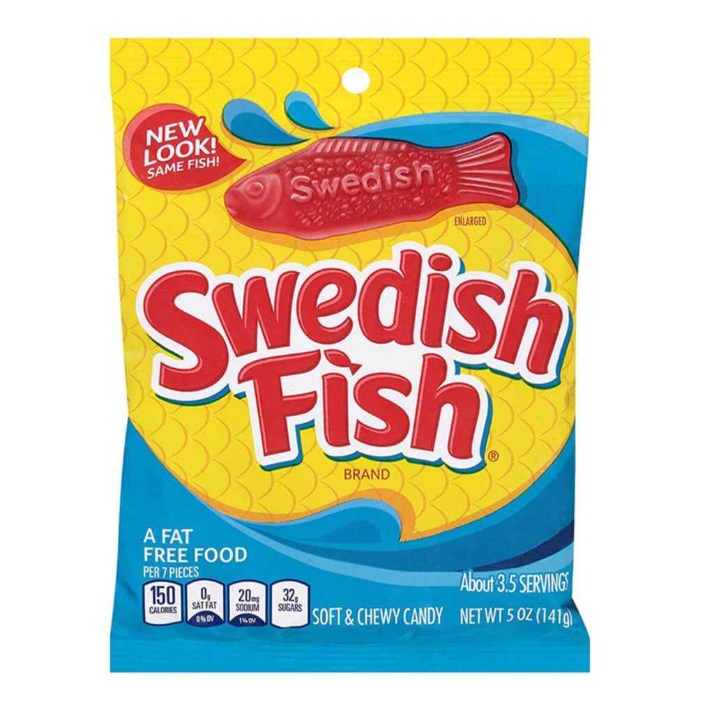 Swedish Fish Red Peg Bag 102g