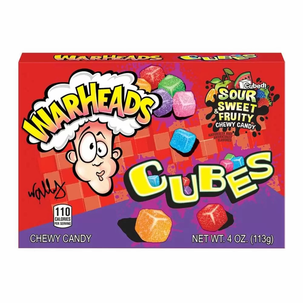 Warheads Sour Chewy Cubes Theatre Box 113g